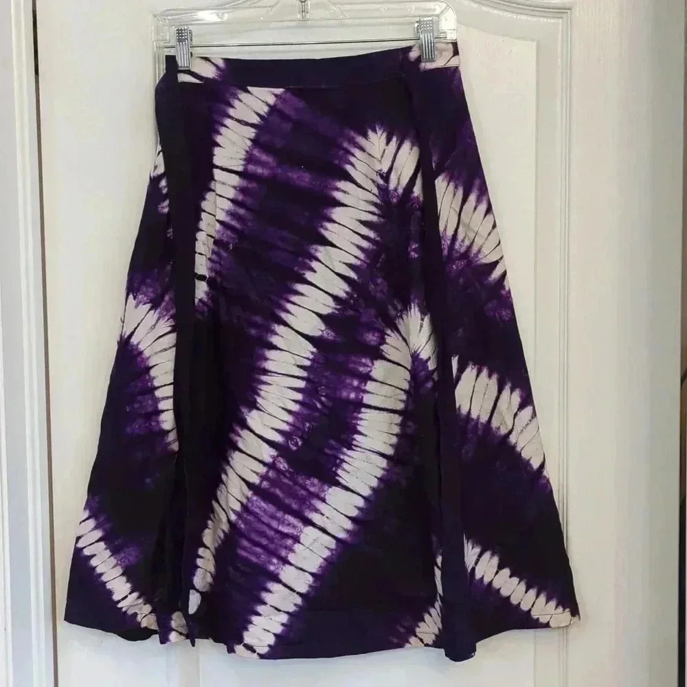 Wrap Around Tie Dye Skirt - Picture 1 of 4